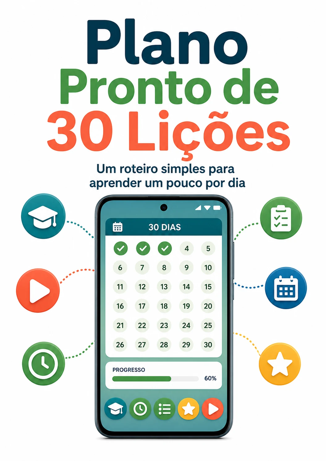 Plano de 30 lições para familiares e professores mostrarem o celular sem improviso
