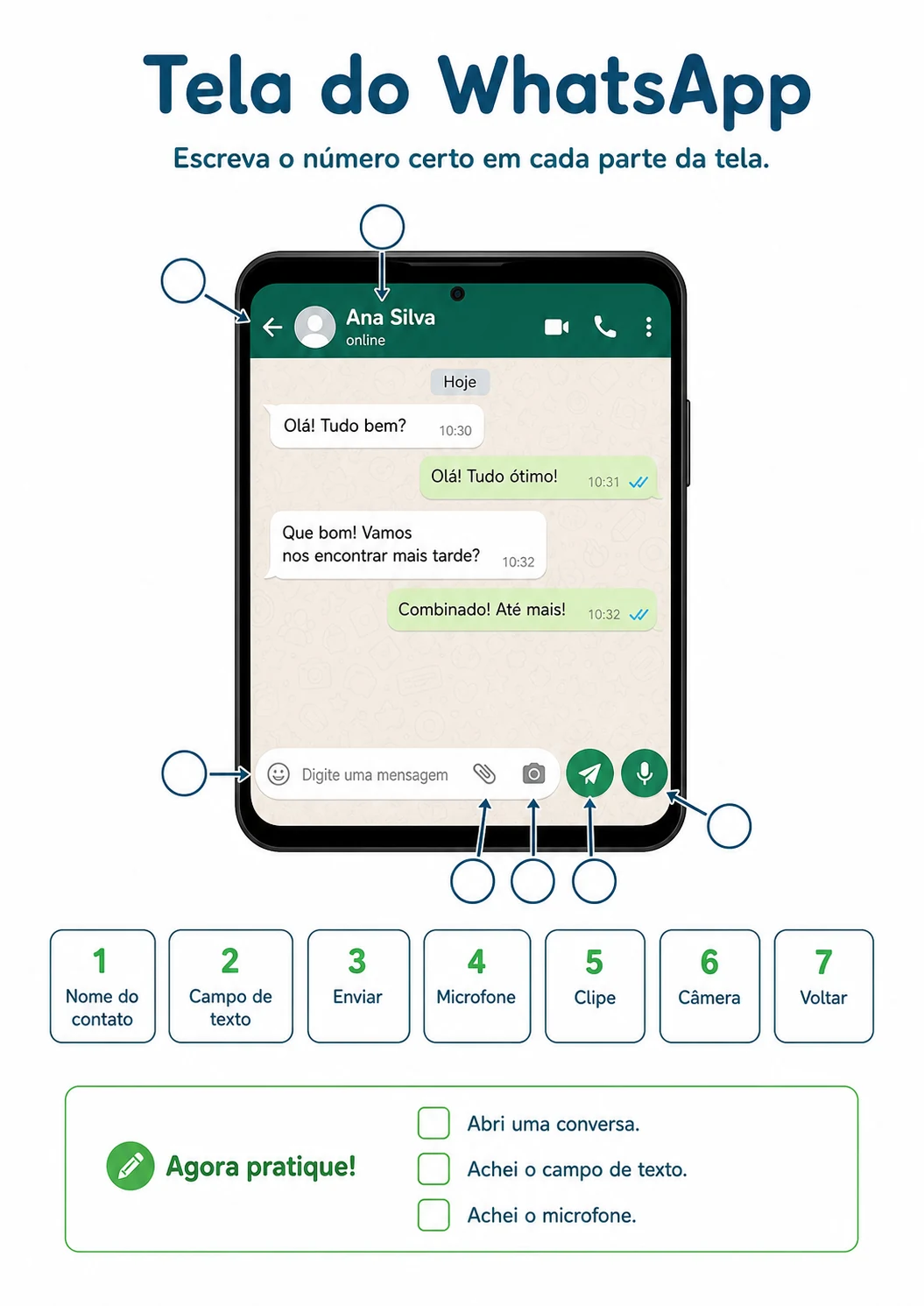 Página 4 - Atividade: tela do WhatsApp